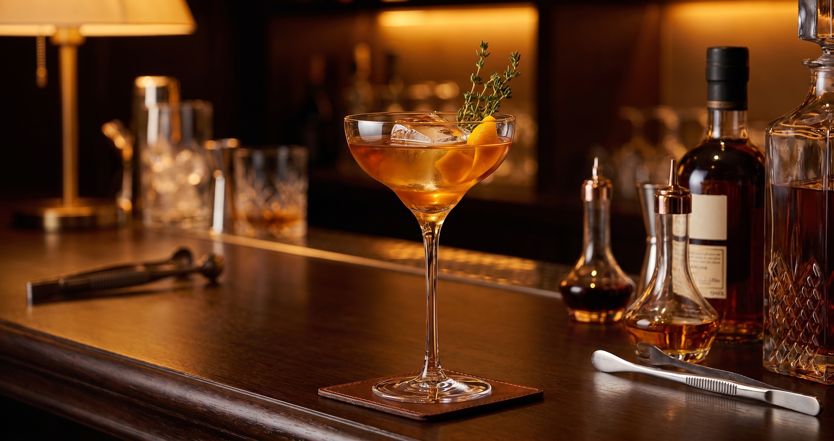 Verre à cocktail coupette à pied long